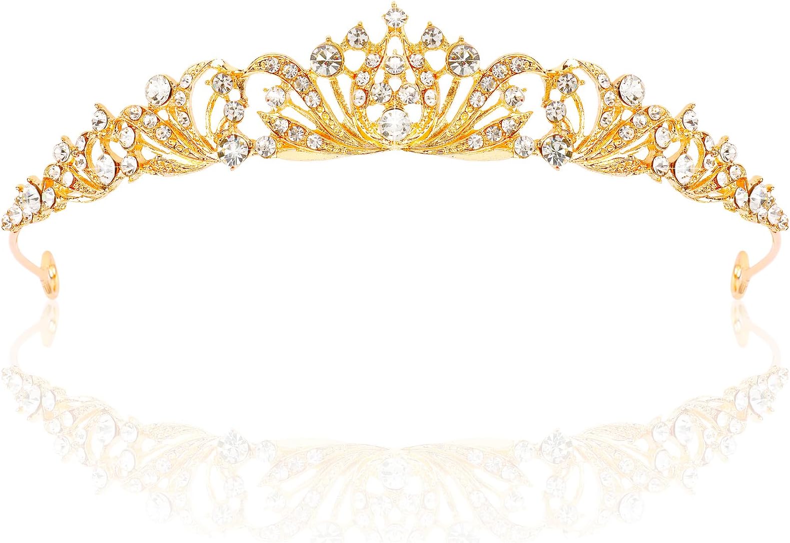 TOBATOBA Gold Tiara Crowns for Women Girls Wedding Tiara Princess Tiara for Wedding Prom Quinceanera Birthday Crown Halloween Hair Accessories