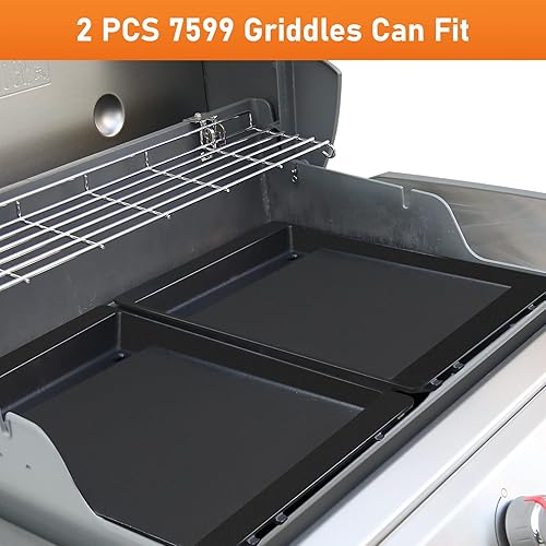 Miniatura 10 de Parrilla 7566 Piezas de repuesto de plancha de hierro fundido para Weber Genesis, plancha para parrilla Weber Genesis Serie 300 Genesis E-310 E-320