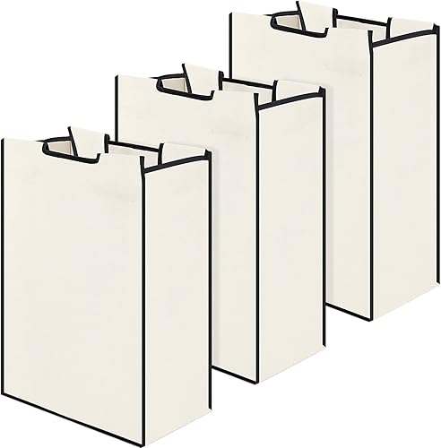 Bonuci 3 bolsas de repuesto para clasificador de ropa sucia, cesta de repuesto extraíble, organizador de almacenamiento de lavandería, sin ganchos,