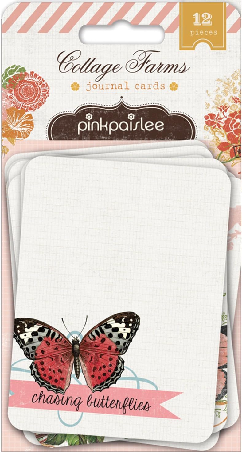 Pink Paislee Cottage Farm 3x4 Journal Cards
