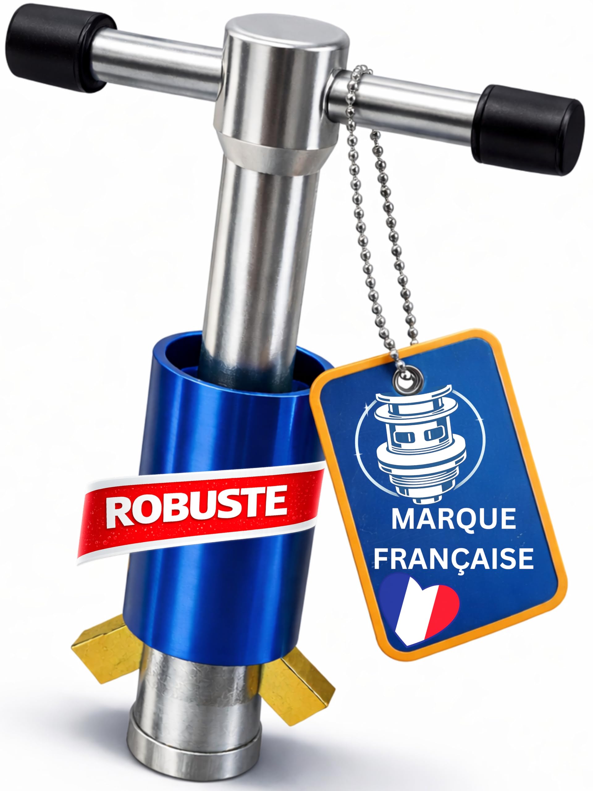 Clé à bonde universelle 1" et 1 1/4" | Clé de montage pour bonde lavabo et bidet | Outil plomberie professionnel en acier galvanisé pour installation vidage I Drytogo