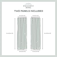 Vista 6 de Cortinas Exclusive Home Curtains, par para panel, de satén