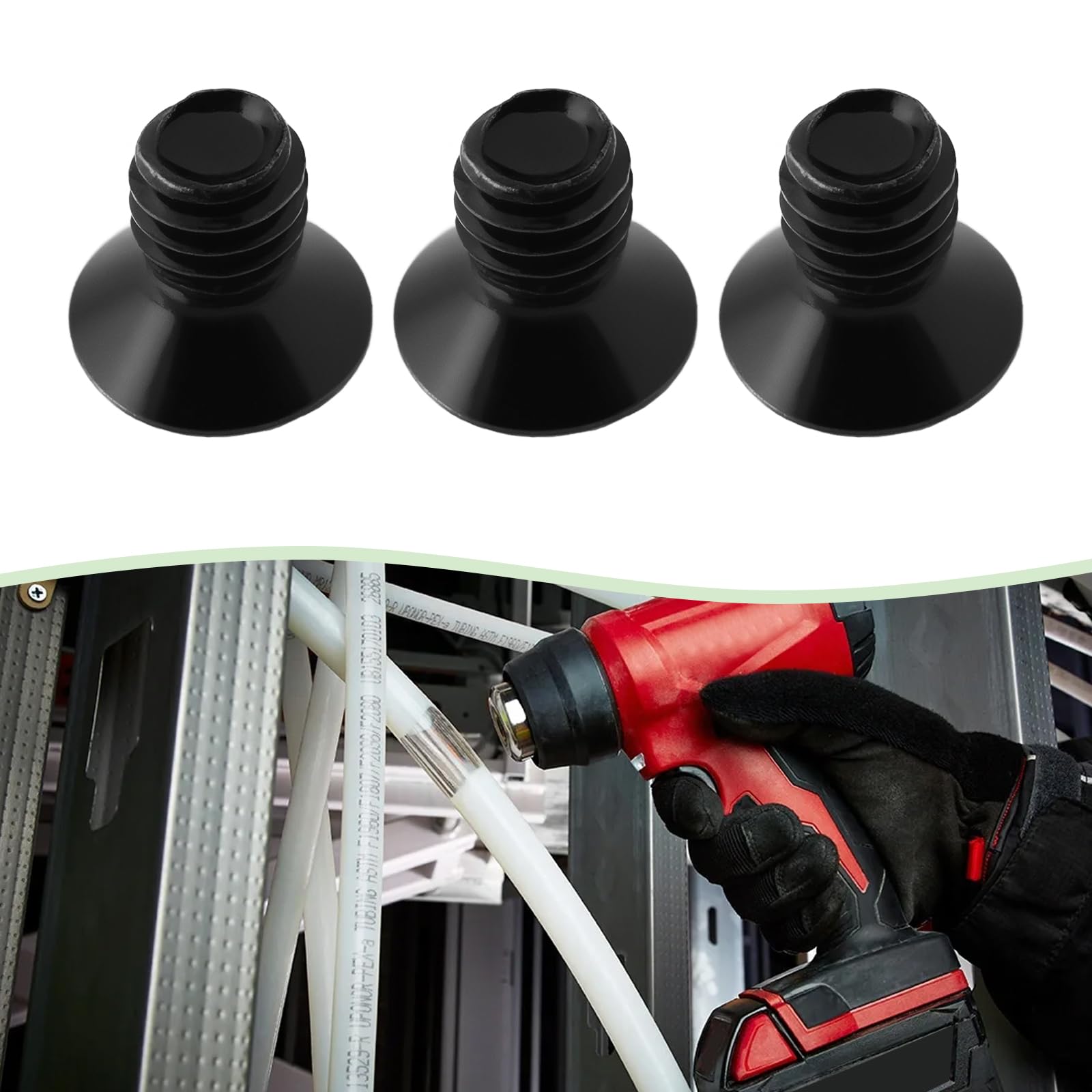 YINETTECH 100PCS M4X6mm Flat Head Machine Screw Compatible with Milwaukee 2557-20 M12 Fuel 3/8 Inch Ratchet Cross Countersunk Screw - Image 3
