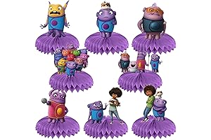 Home Movie Honeycomb Centerpieces - 8 Pcs Party Supplies for Movie-Themed Celebrations