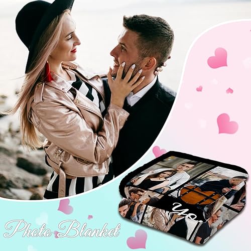 Miniatura 2 de Cara Nonna Manta personalizada con fotos, mantas y mantas personalizadas para San Valentín, cumpleaños, regalos personalizados para el día de San