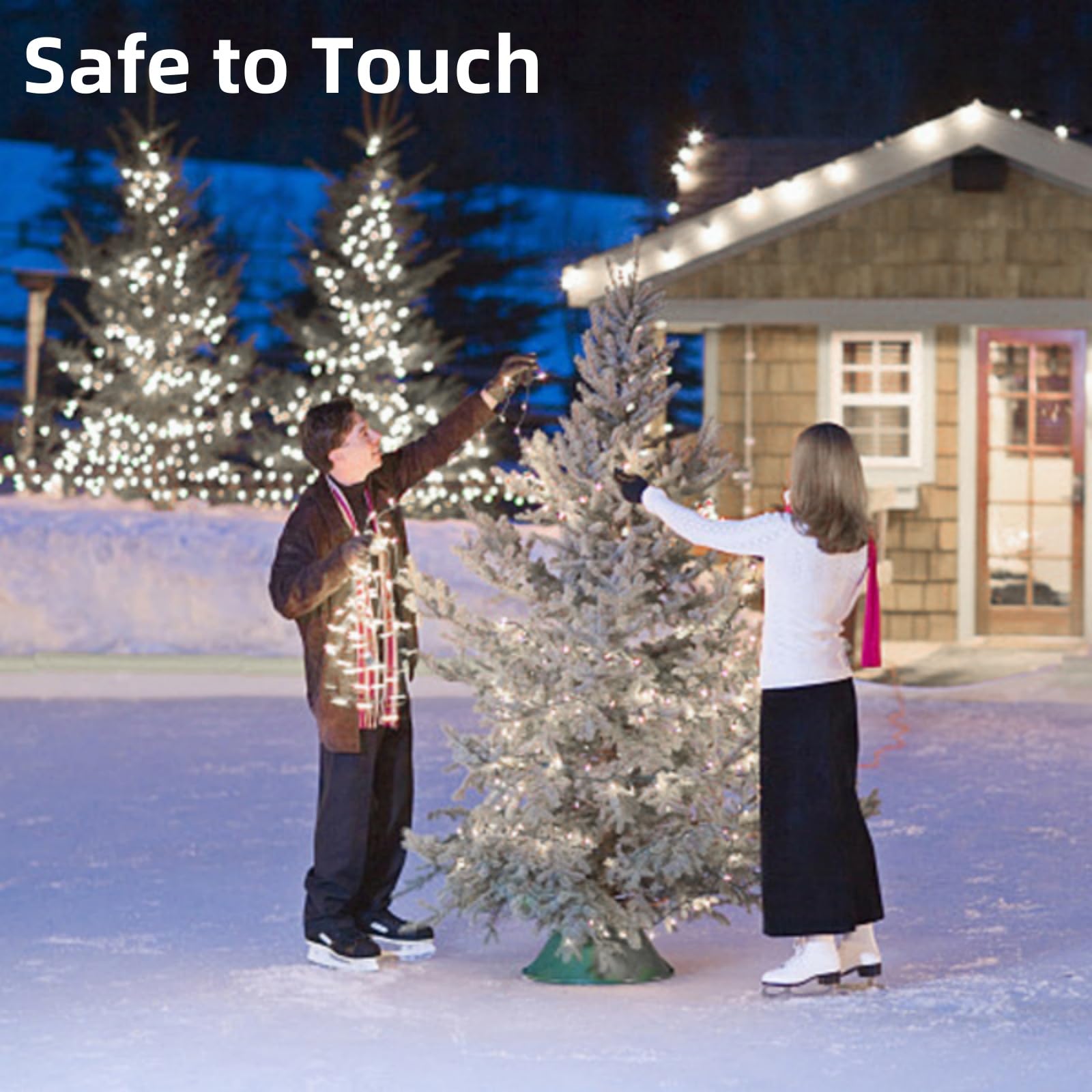 Christmas Tree Lights Outdoor, 20m 200LEDs Fairy lights Plug in 8 Modes - Image 3