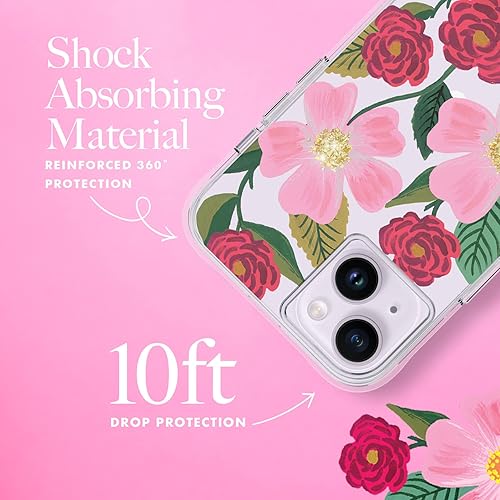 Miniatura 10 de Rifle Paper Co. - Funda para iPhone 14 Plus funciona con cargador inalámbrico protección contra caídas de 10 pies Bonita funda para iPhone de 6.7