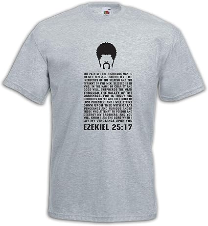 YOUSIJIE Ezekiel 2517 Pulp Fiction Bible Quote Ezekiel 25 17 Men's - Foto 7