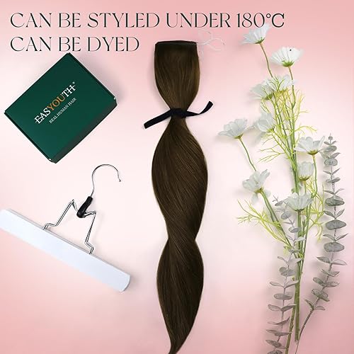 Miniatura 7 de Easyouth - Extensiones de cabello humano estilo halo con alambre