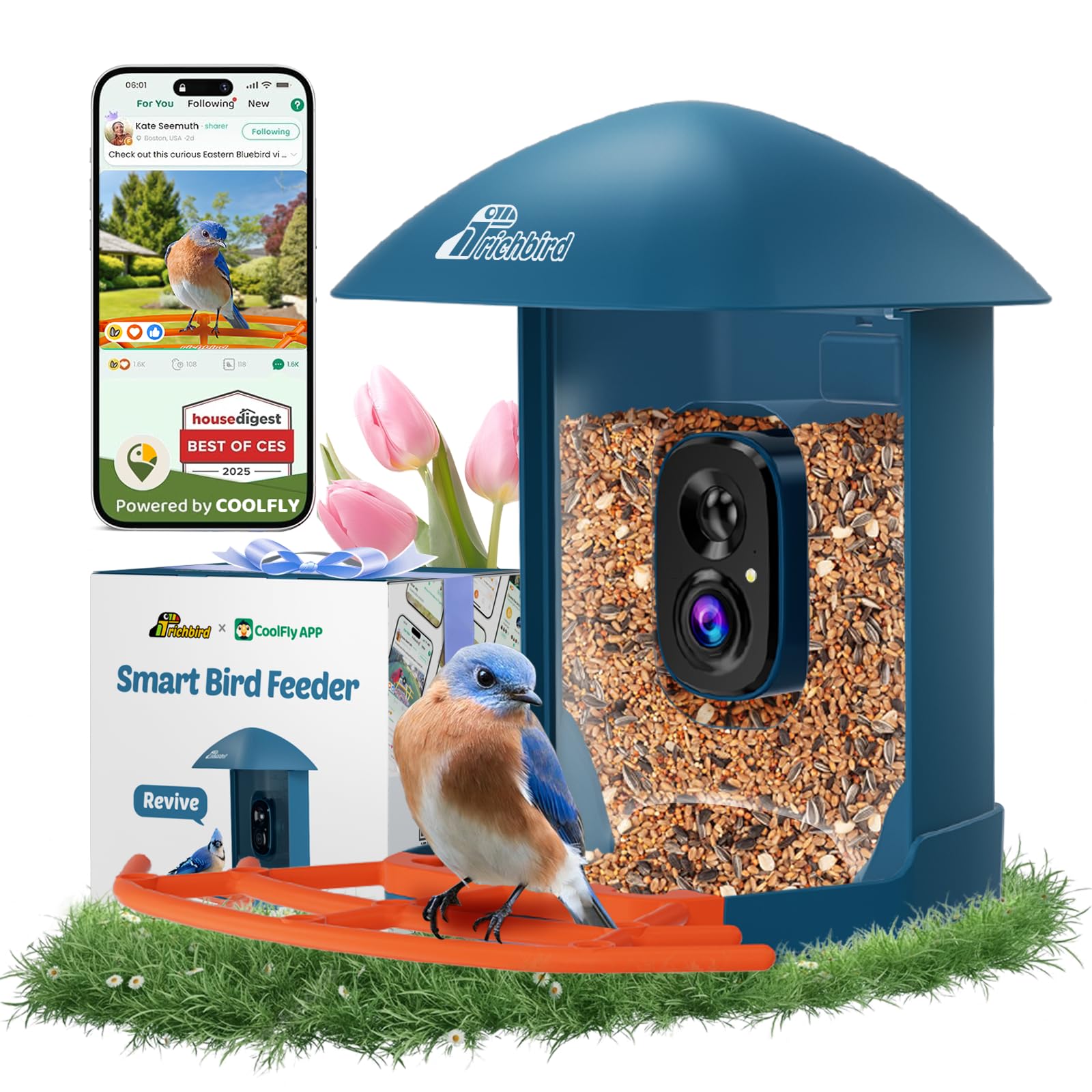 RichBird Smart Bird Feeder with Camera