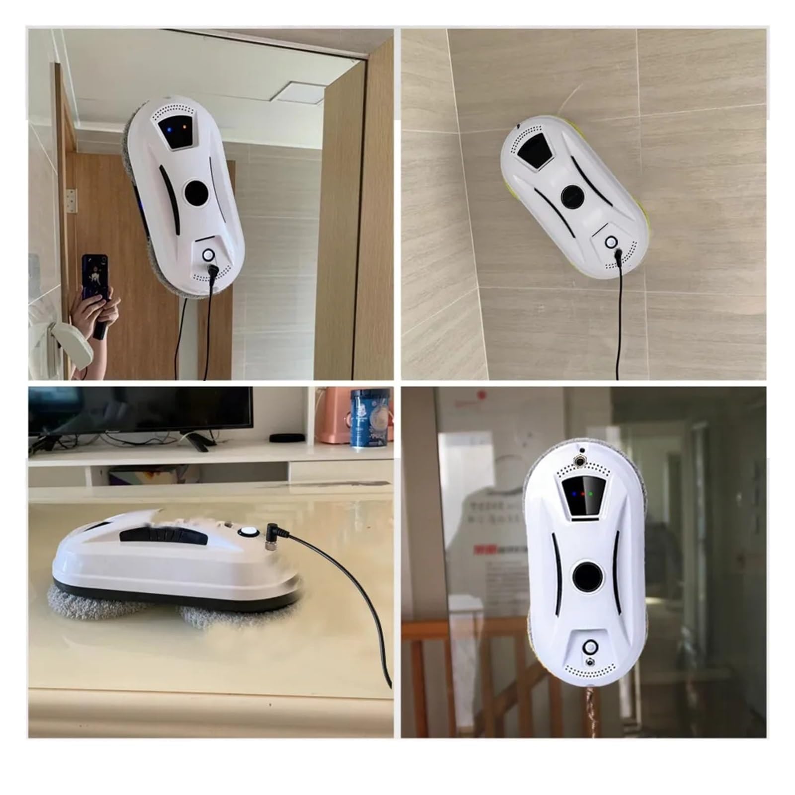 Robot Aspirapolvere Ultra Sottile For La Pulizia Delle Finestre Lavavetri Elettrico For Vetri Limpiacristales Telecomando For Casa