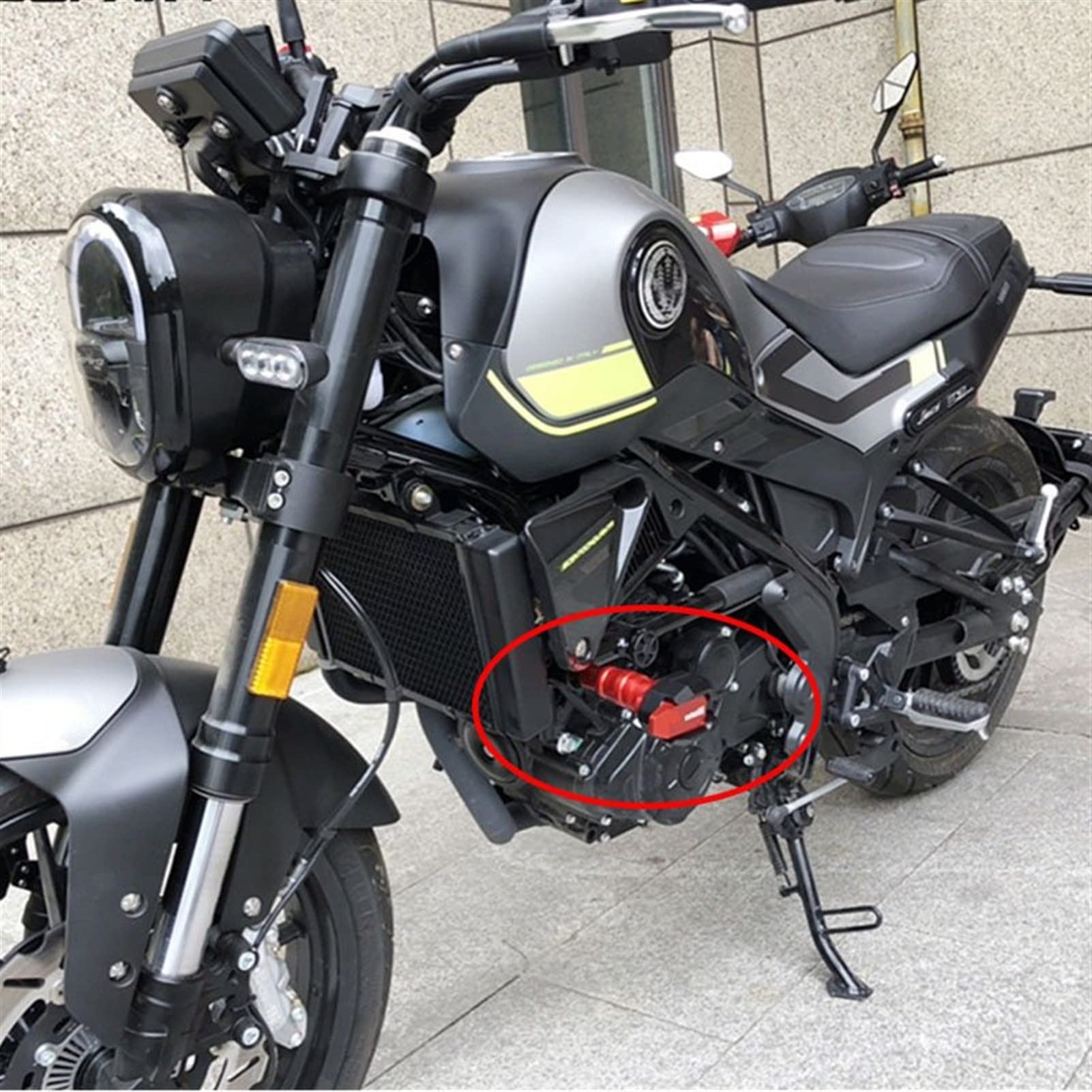 Accessori Moto Protezione Dalla Caduta Paratelaio Carena Guard Anti Crash Pad Per YAMAHA FAZER FZ1 FZ6 FZ8 FZ 1 6 8 Barre(FAZER Black)