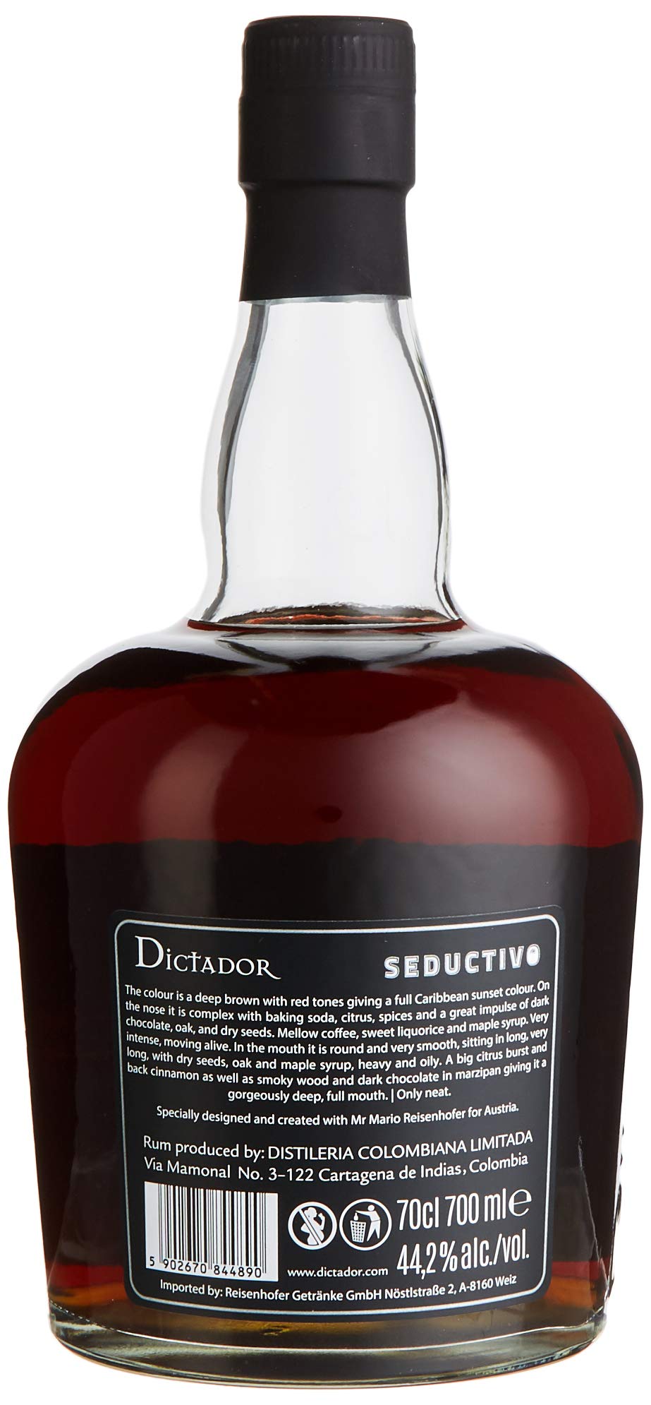 Dictador SEDUCTIVO 24 Years Old Colombian Aged Rum Limited Edition (1 x 0.7 l)