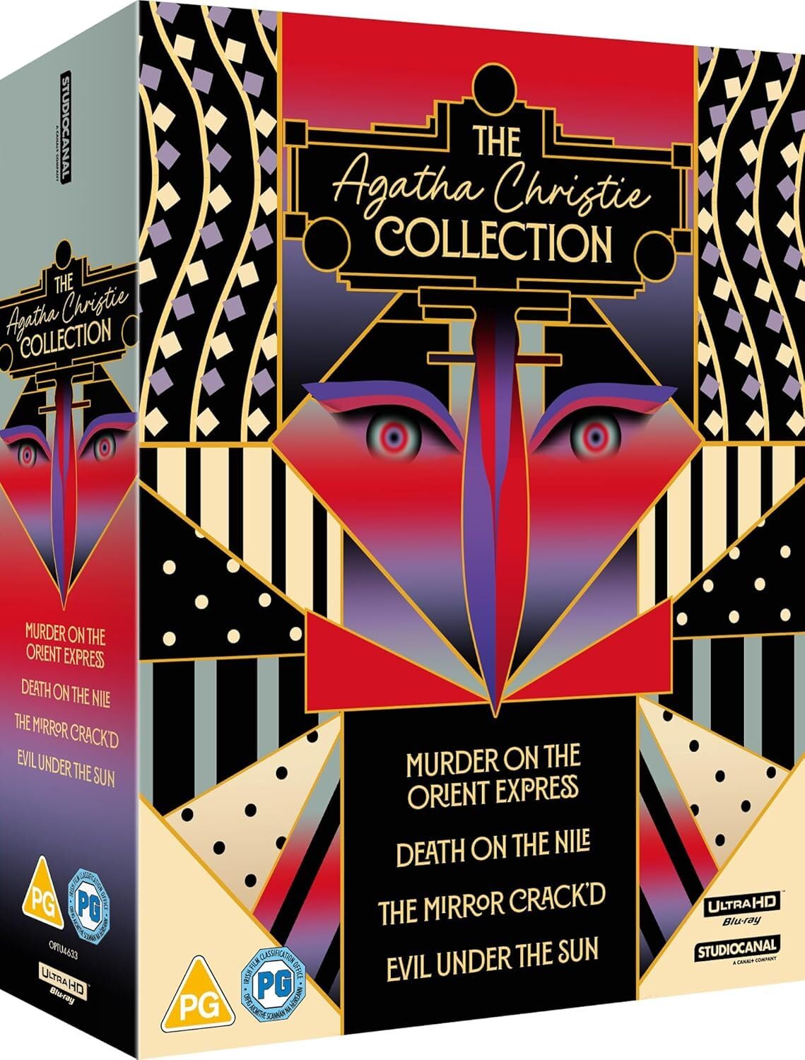 The Agatha Christie 4 Movie Collection - (Murder on the Orient Express / Death on the Nile / The Mirror Crack'd / Evil Under the Sun) [4K UHD + Blu-ray] [Region Free]