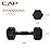 CAP Barbell 12 LB Rubber Coated Hex Dumbbell Hand Weight - Single | Black Handle