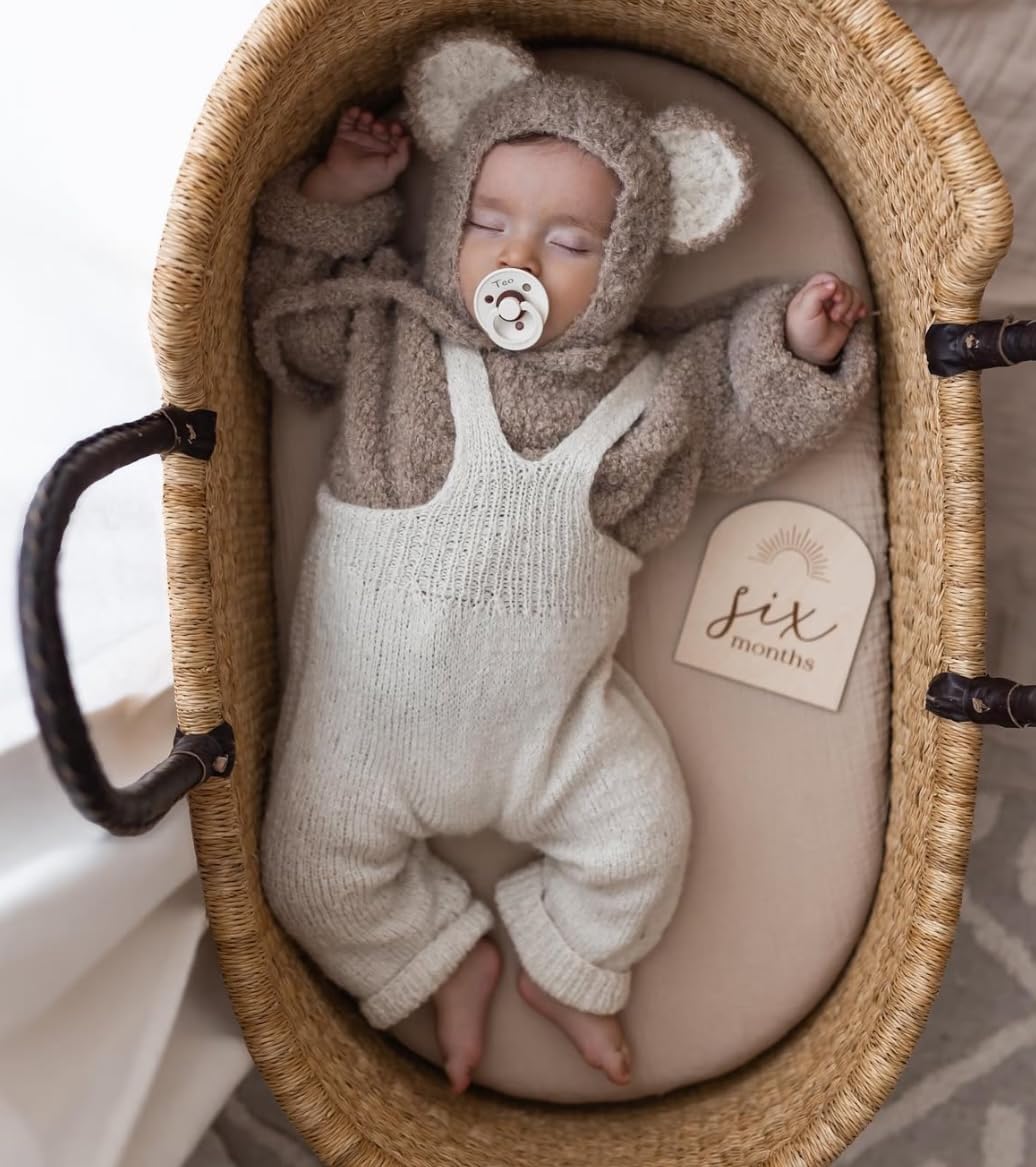 Baby körbchen Bett Babynest - Hochwertiges Tragbares Baby Bett Kompatibilität, Oeko-TEX Zertifiziertes Nestchen Baby Für Frische Eltern, Babybett, Moseskorb Baby, Stubenwagen