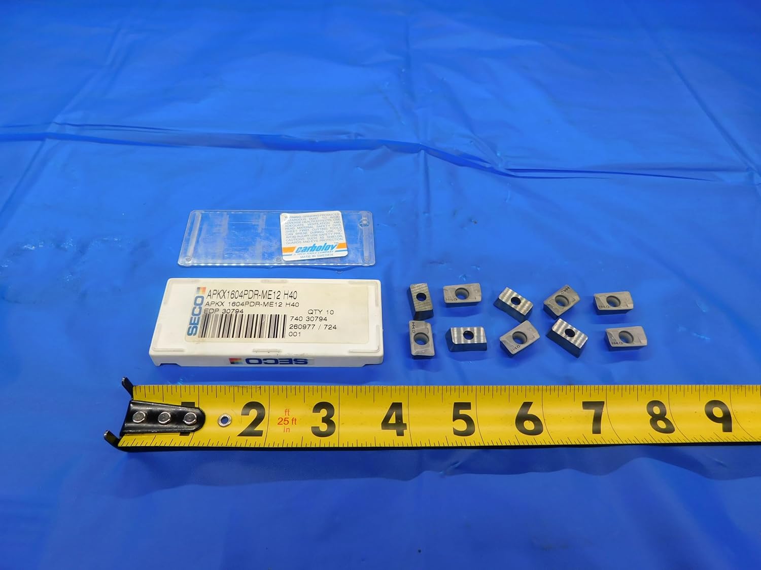 10pcs New SECO APKX1604PDR-ME12 H40 Carbide MILLING Inserts APKX 16 04 - CB2760BR3