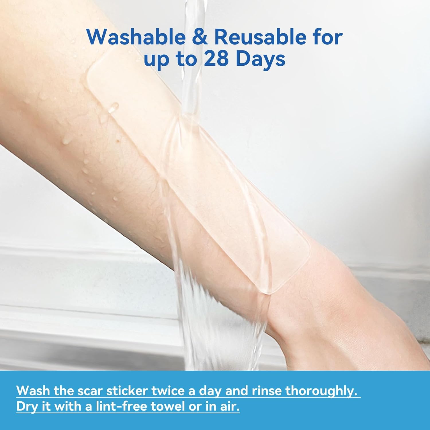 Silicone Scar Sheets - 1.75mm Ultra-Thick & Trimmable, For Old & New Scars from C-Section, Surgery, Keloids, Burns, 4.7" x 5.9" Clear Gel Strips