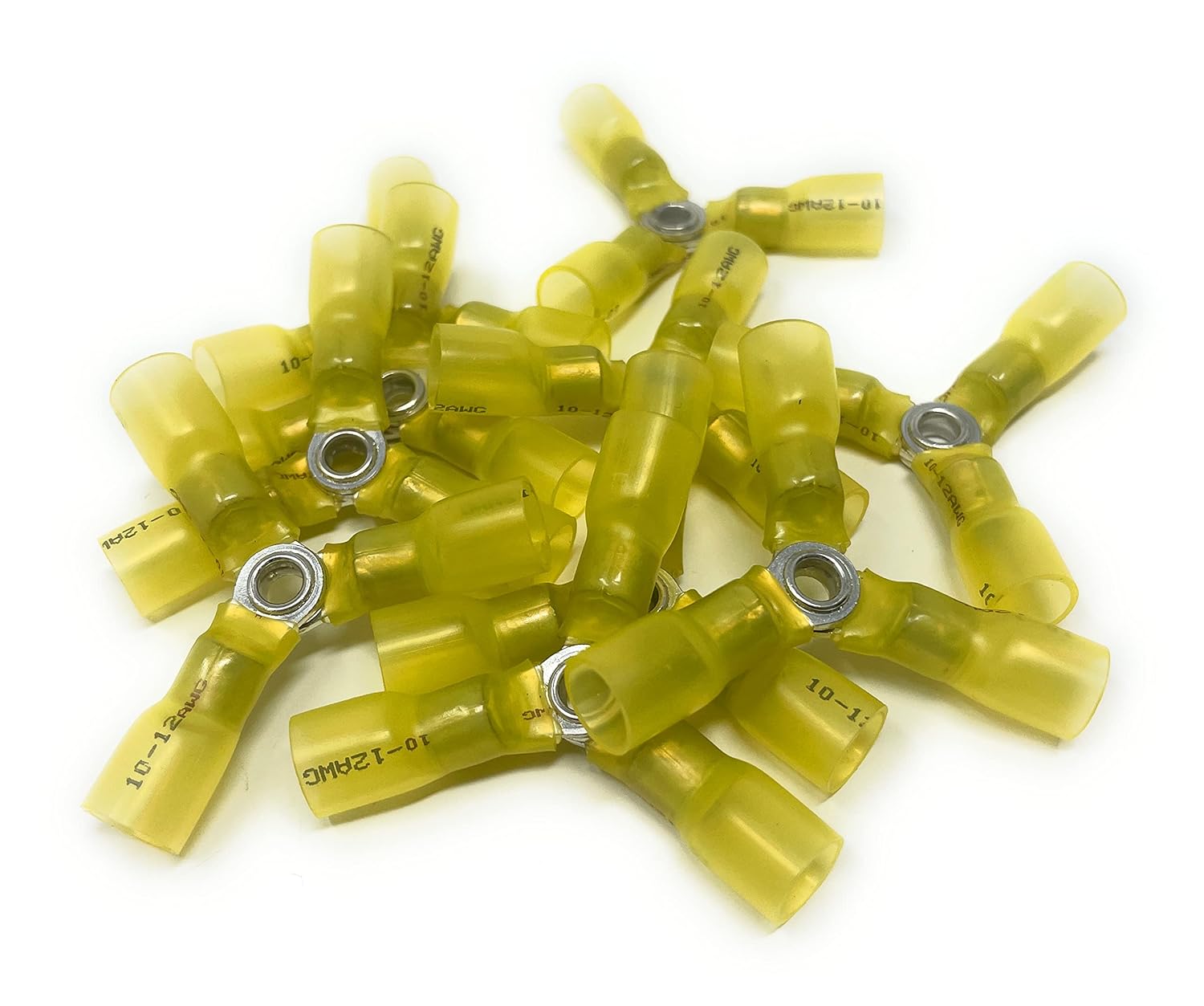 Metal Magery 12-10 Ga 3 Way Wire Connector AWG Heavy Duty Heat Shrink Butt Terminals - Pack of 10