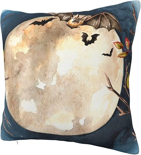 Miniatura 2 de YIPOCH Bat Moon- Throw Pillow Covers 26"x26" Throw Pillow Cushion Cases Decoration for Couch Sofa Pillow Covers fundas para cojines de sala Cute