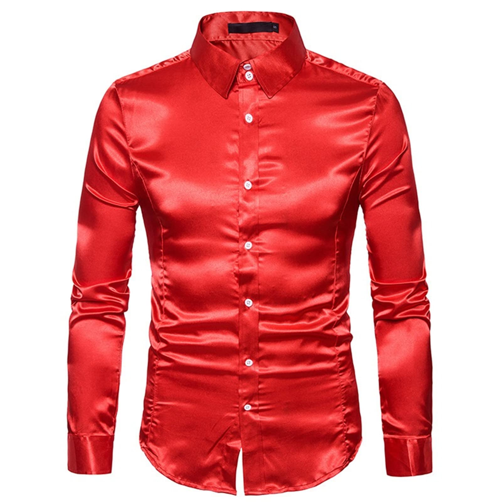 blusa roja brillante