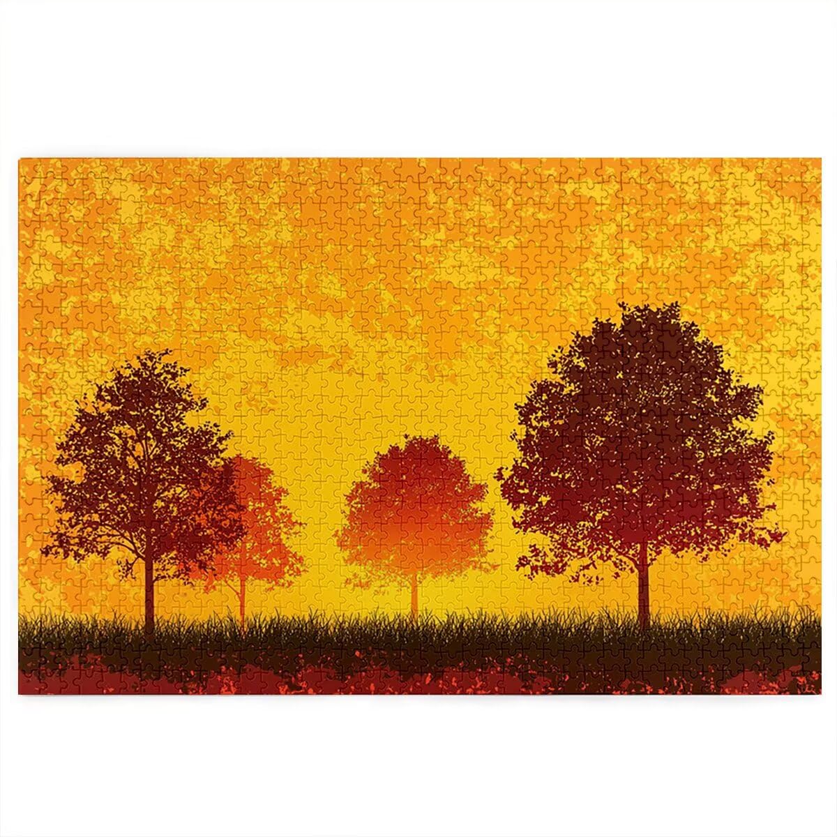 Puzzle 1000 sztuk drzewo, abstrakcyjne drewniane puzzle dla dorosłych, puzzle z wykwintnym opakowaniem, rodzinne gry edukacyjne, puzzle do wystroju domu, prezent dla kobiet, prezent dla mężczyzn, P-52