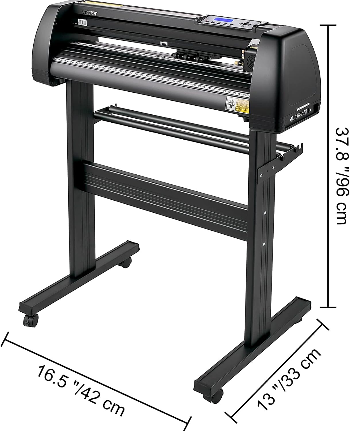 VEVOR Vinyl Cutter Machine, 28inch Vinyl Plotter, LCD Display Plotter Cutter, Adjustable Double-Spring Pinch Rollers Sign Cutting Plotter, Plotter with Signmaster Software for Design and Cut : Office Products