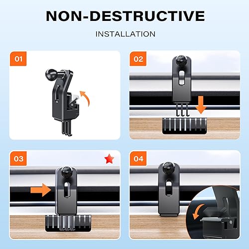 Miniatura 6 de APPS2Car Soporte para teléfono Tesla, clip de ventilación de aire, modelo 3, modelo Y, soporte de teléfono una pulsación para liberar se adapta a