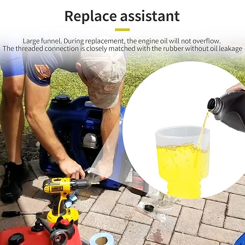 Miniatura 4 de Accesorios para generador Embudo de cambio de aceite portátil para Yamaha Ef2000iSv2 EF2200iS Wen Generator 56200i 56203i 56235i Westinghouse