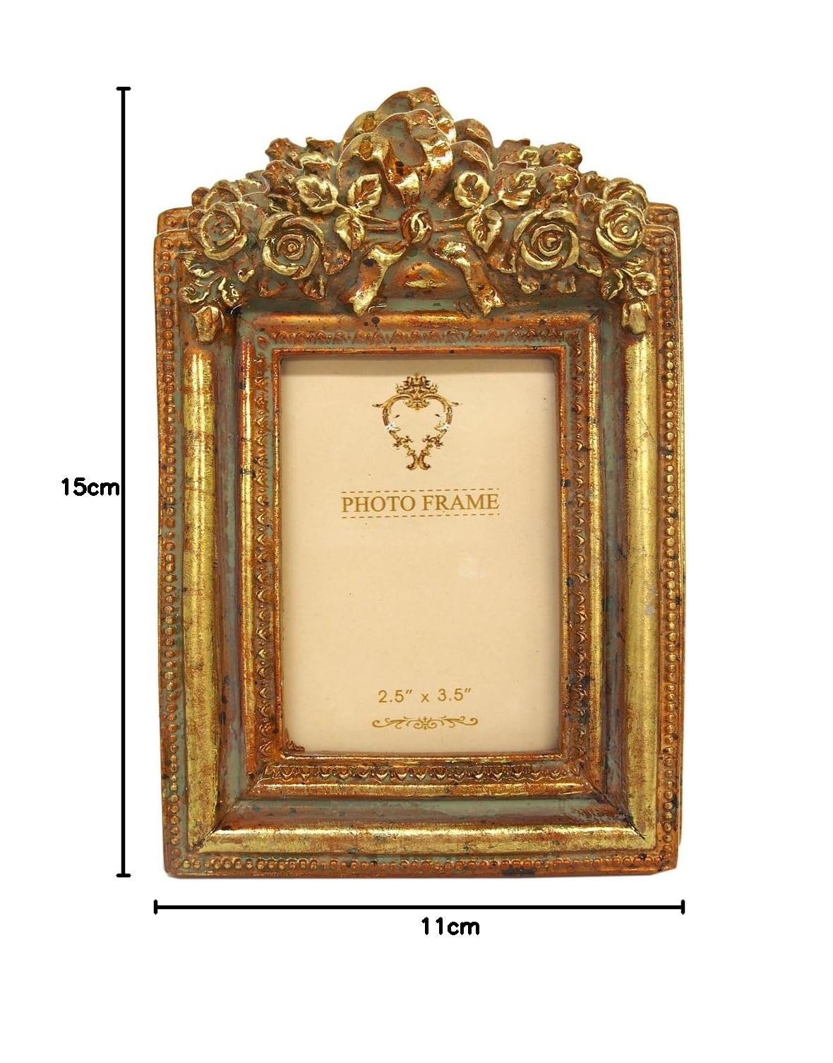 Amazon.co.jp: 秋月貿易 Gold W10×D2×H14cm ロイヤルサロ プチ フォト