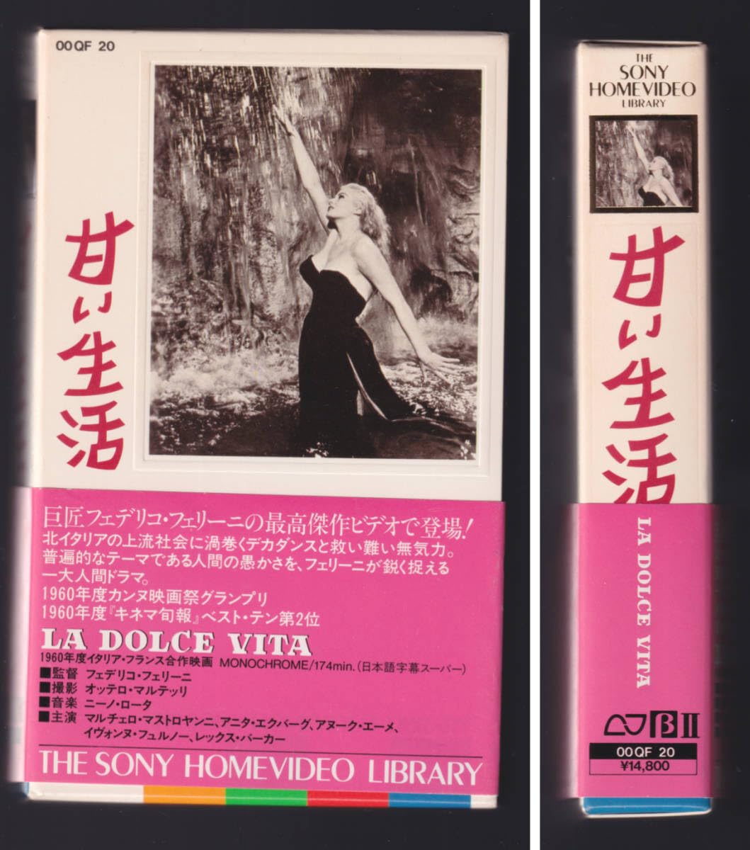 山田洋次　スリップウェア　未使用品 レア ビデオ 女の都 フェデリコ フェリーニ マルチェロ マストロヤンニ