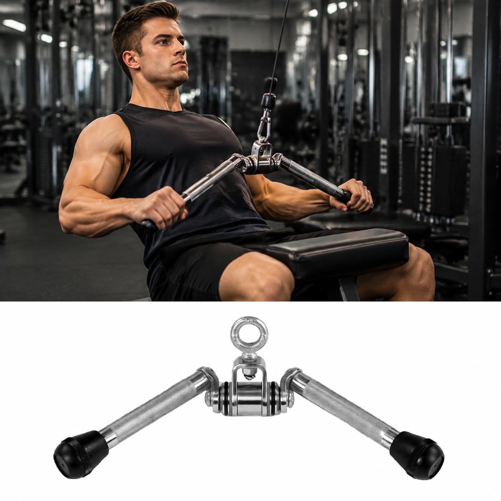 Barre de tirage vertical contre les douleurs de poignet en musculation