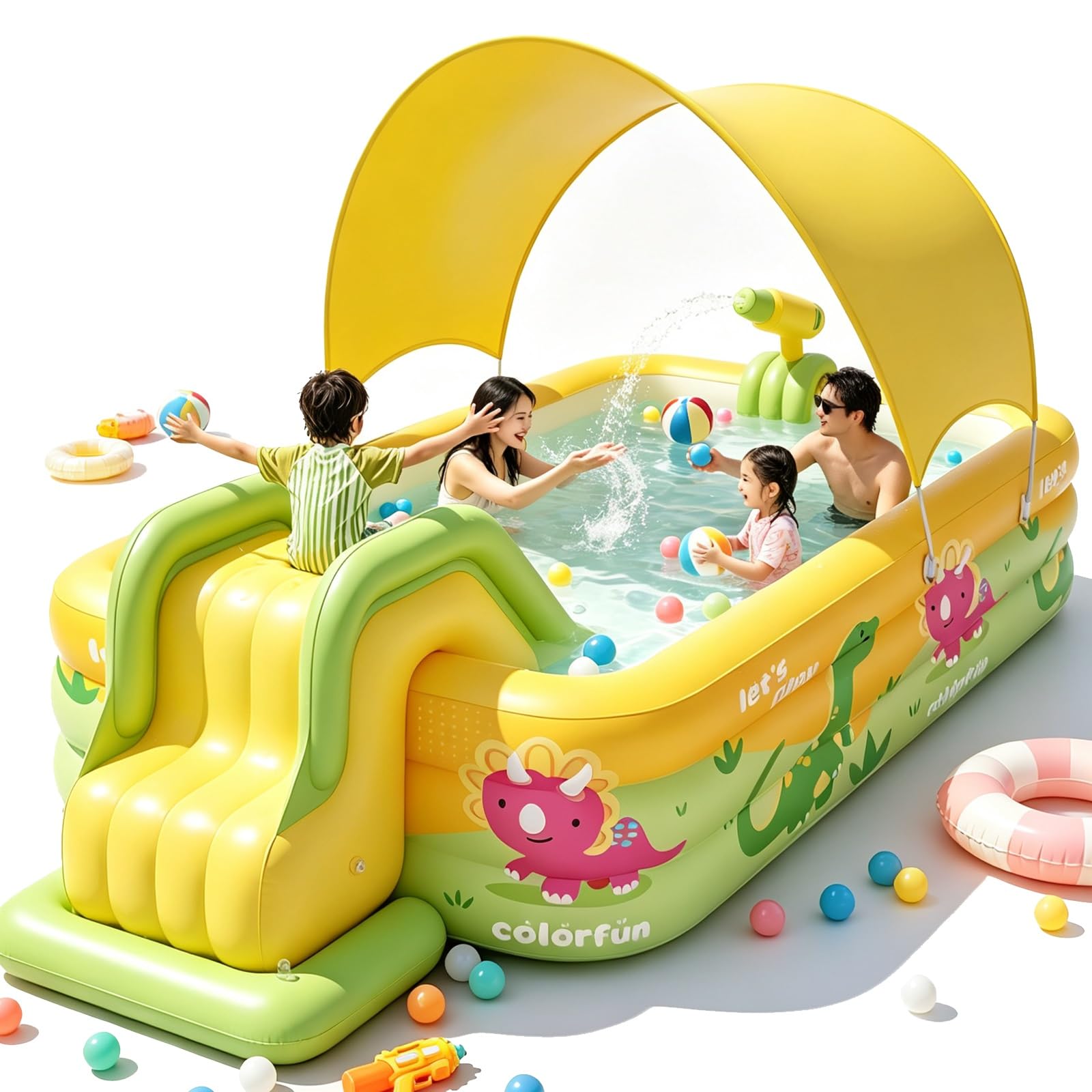 Piscina Gonfiabile Rettangolare Con Tettoia
