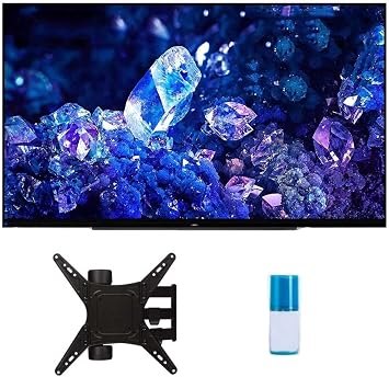Sony XR42A90K 42 4K Bravia XR OLED High Definition Resolution Smart TV with a Walts TV Full Motion Mount for 32-65 Compatible TV's and Walts Screen Cleaner Kit (2022)