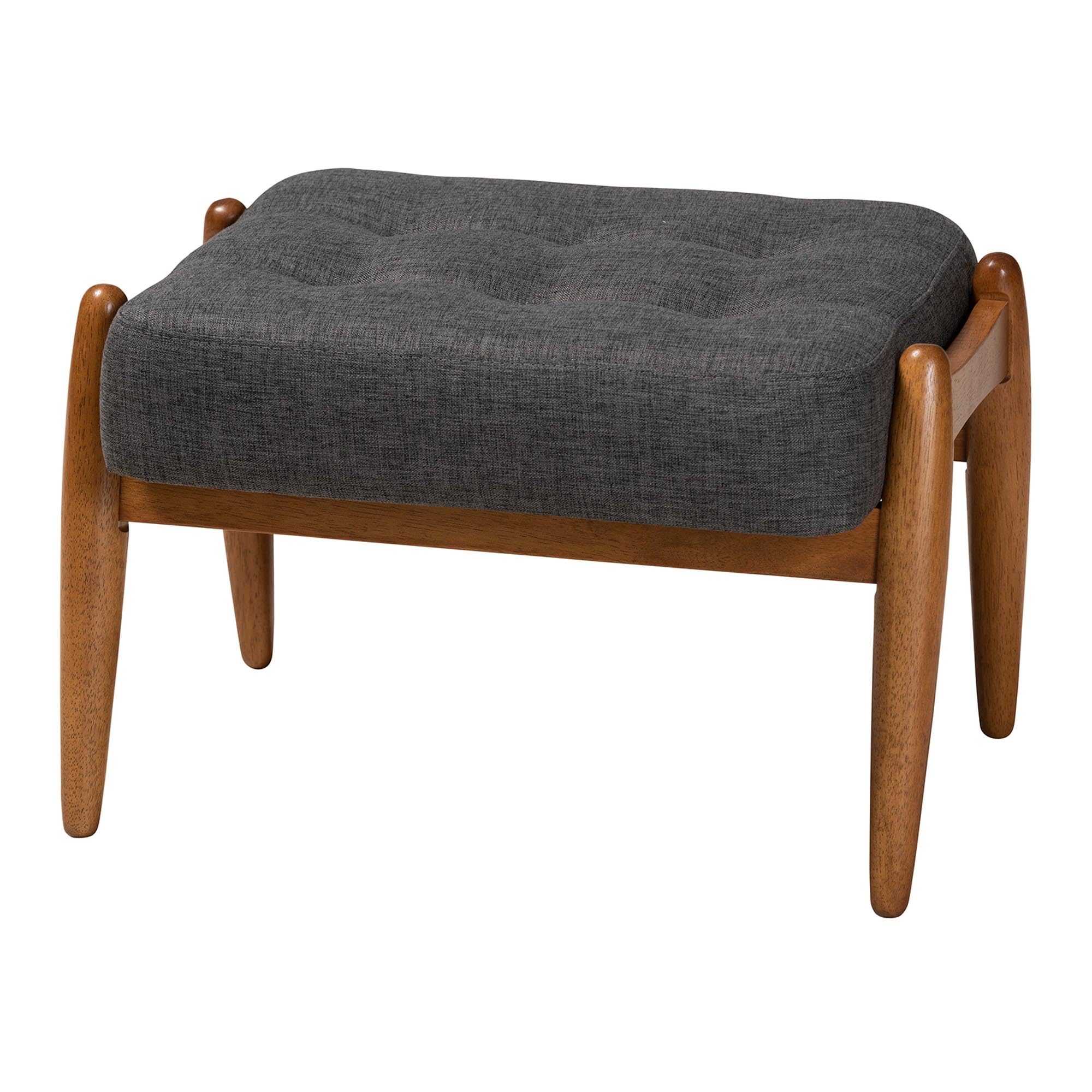 Amazon.com: Baxton Studio Jeanine Japandi Dark Grey Fabric and