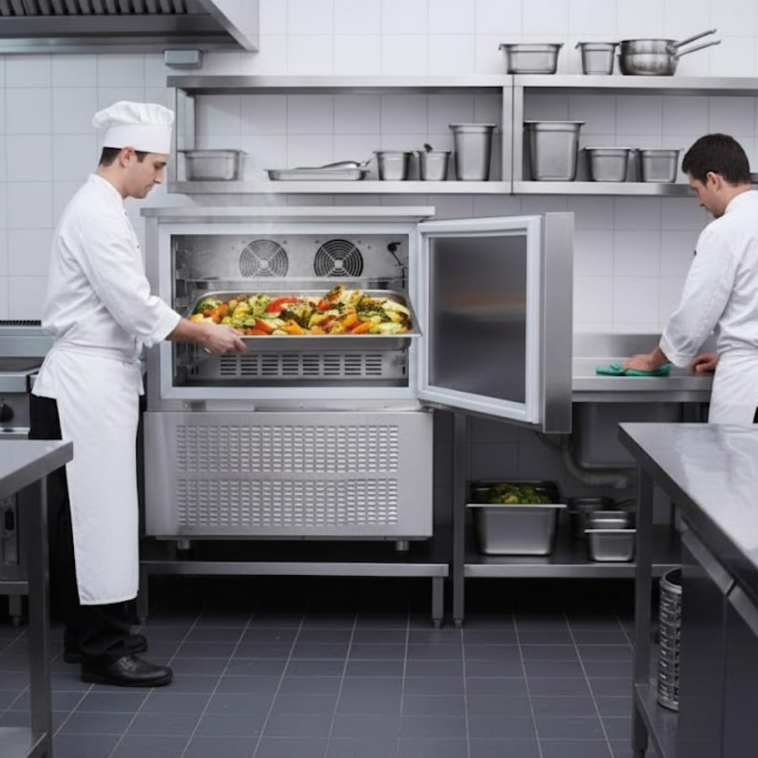 Cella di raffreddamento rapido a 5 livelli - 96 L - +90°C a -18°C - R290-550W