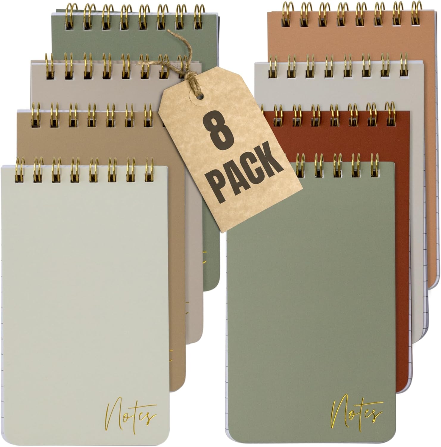 ZICOTO Aesthetic Pocket Notebooks Set Of 8 For Women - Small 3x5 Spiral Notepads With Lined Pages - The Perfect Little Mini Pads to Stay Organized and Boost Productivity at Work or School ZICOTO Aesthetic Pocket Notebooks Set Of 8 For Women - Small 3x5 Spiral Notepads With Lined Pages - The Perfect Little Mini Pads to Stay Organized and Boost Productivity at Work or School
