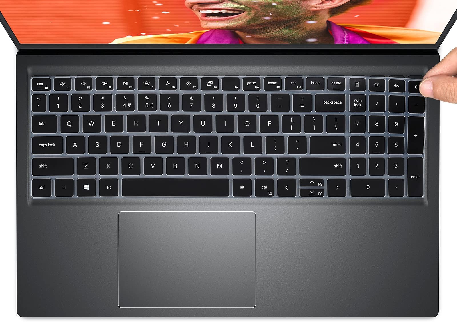 Keyboard Cover for 2026 2025 Dell 15 Laptop DC15250 DC15255 15.6, Dell Inspiron 15 3510 3511 3515 3520 3525 3530 3535 5510 5515 5518 15.6", Inspiron 16 5640 5645, 15.6 Dell Latitude 3520 Skin -Black