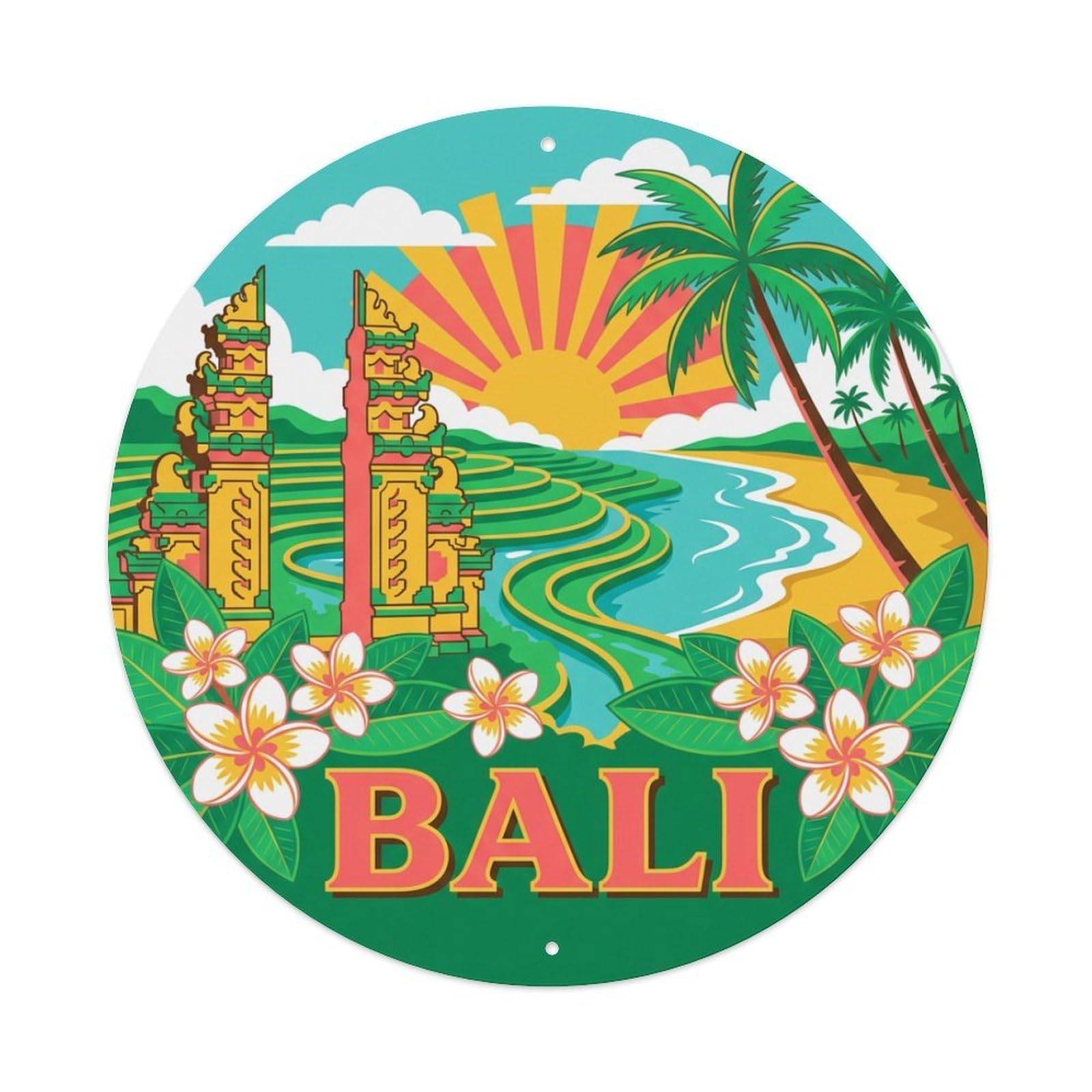 Travel Retro Indonesia Bali Metal Tin Sign