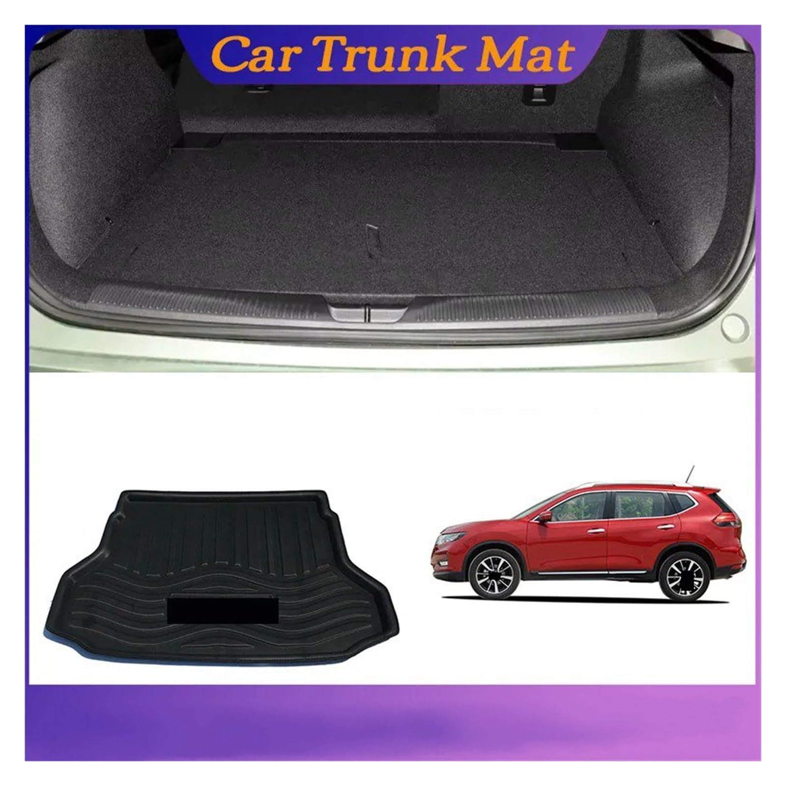 Protector De Maletero Esterilla Trasera del Maletero Coche Bandeja Impermeable para Equipaje Revestimiento De Suelo Alfombra Carga para Nissan para Rogue