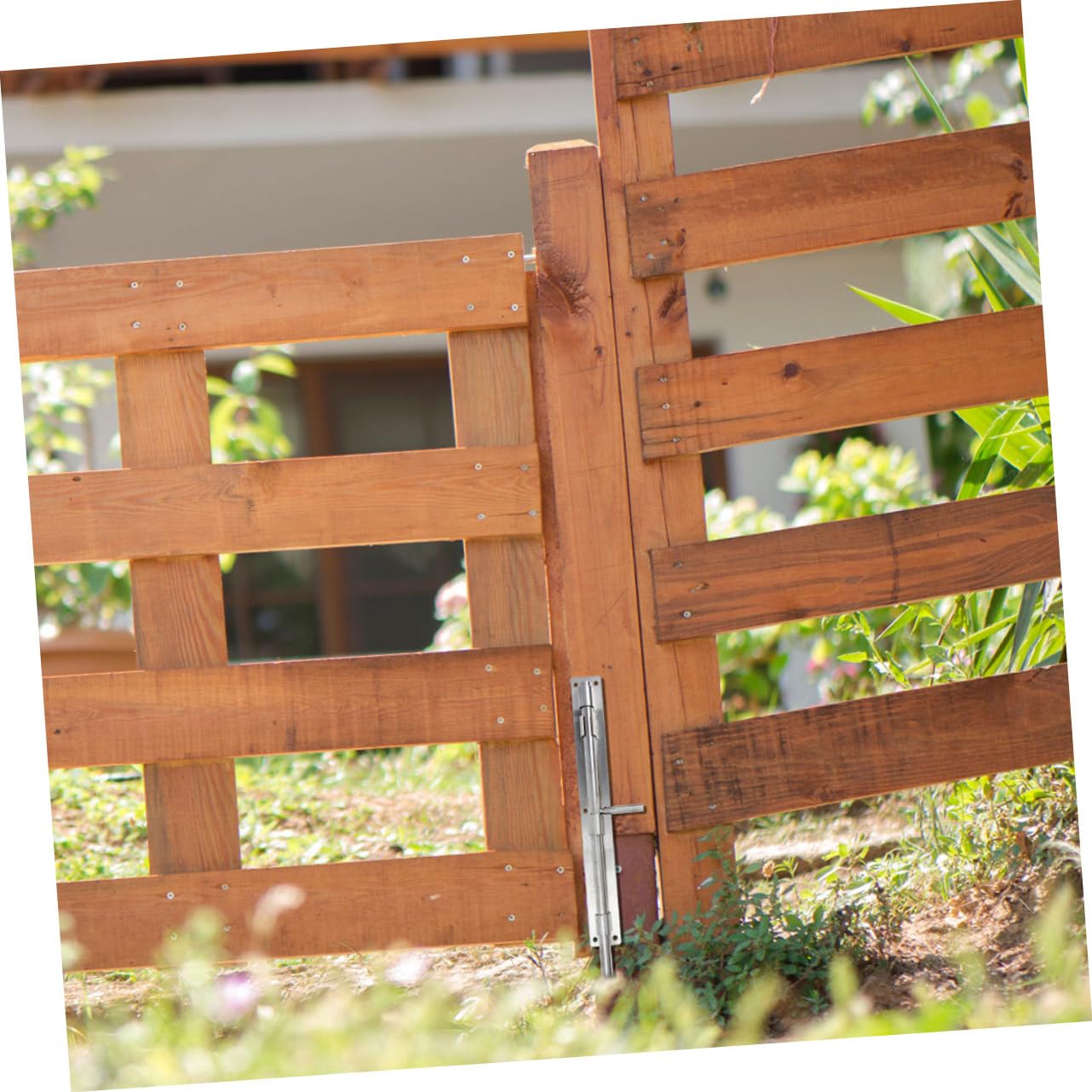 SHINEOFI Chiavistello in Acciaio Inossidabile per Porta e Cancello, 2 Pezzi, Robusto, Facile da Mantenere, per Porte in Legno e Porte Principali