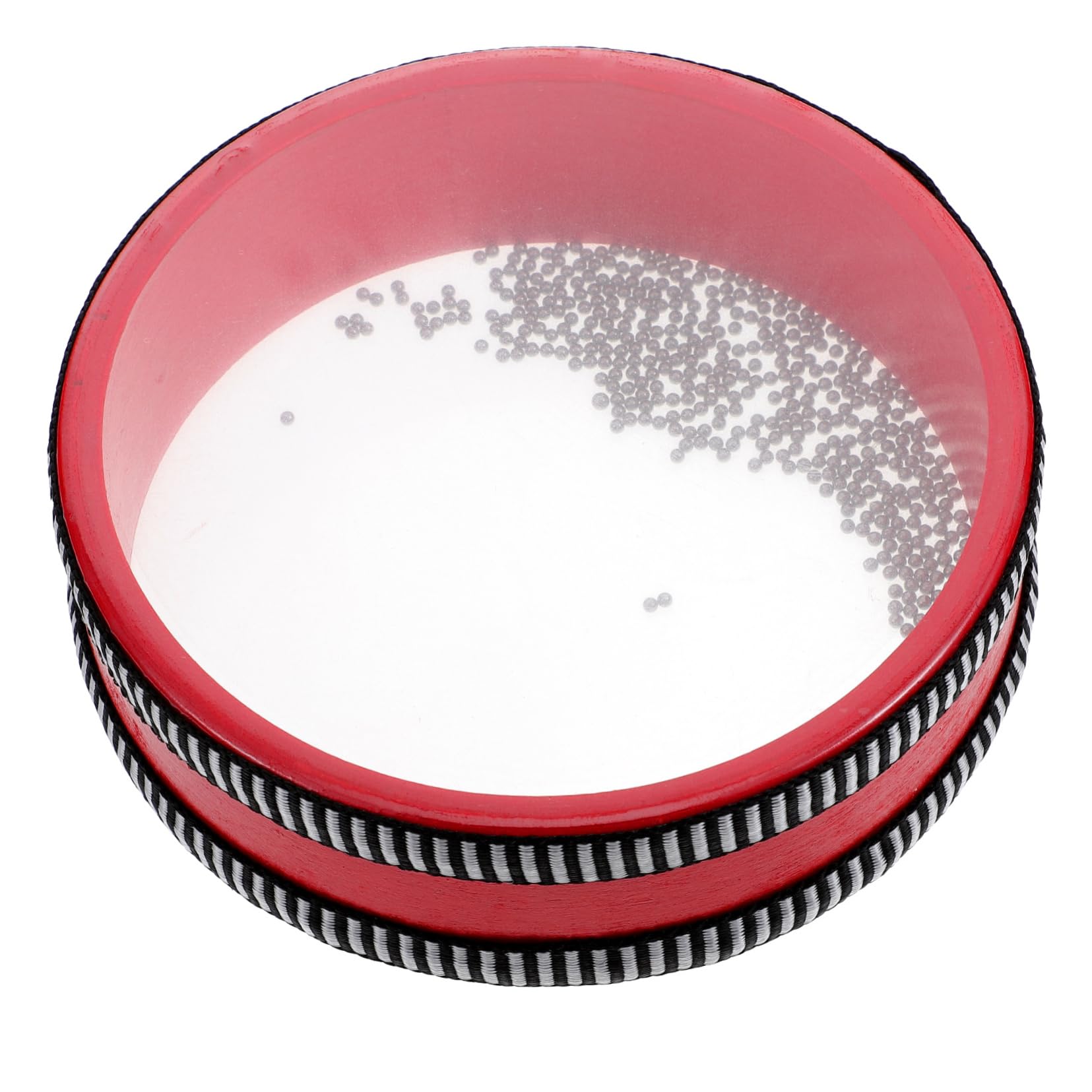 BESPORTBLE Practical Wave Bead Hand Drum Double Sided Transparent Ocean Percussion for Develops Music Skills and Rhythm Safe and Material present for Early Education
