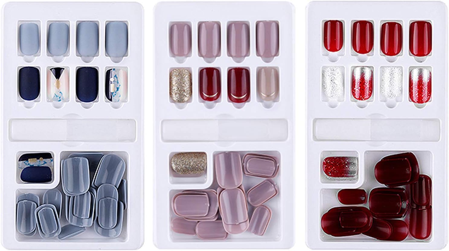 90枚入り 手作りネイルチップ 結婚式ネイルチップ 人気の色 ファッション ガーリーネイルチップ 年中無休 爪にピッタリ 貼るだけ簡単