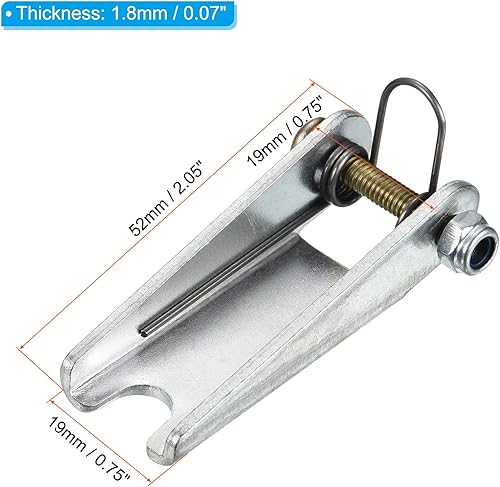 Miniatura 2 de PATIKIL Kit de pestillo de seguridad de gancho de 2.05 pulgadas, reemplazo de enganche de receptor de remolque de metal para remolque de gancho de