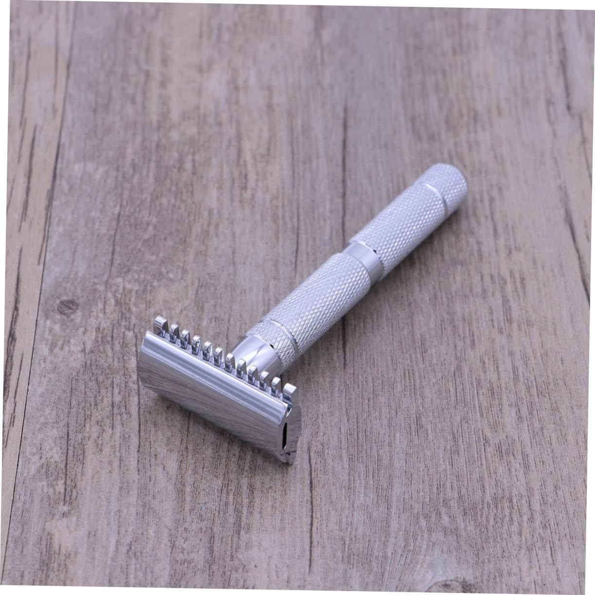 CALLARON 3pièces Rasoir De Sécurité Acier Pour Rasoir Double Finition Texturée Pour Main Pour Rasage à Ou Salon