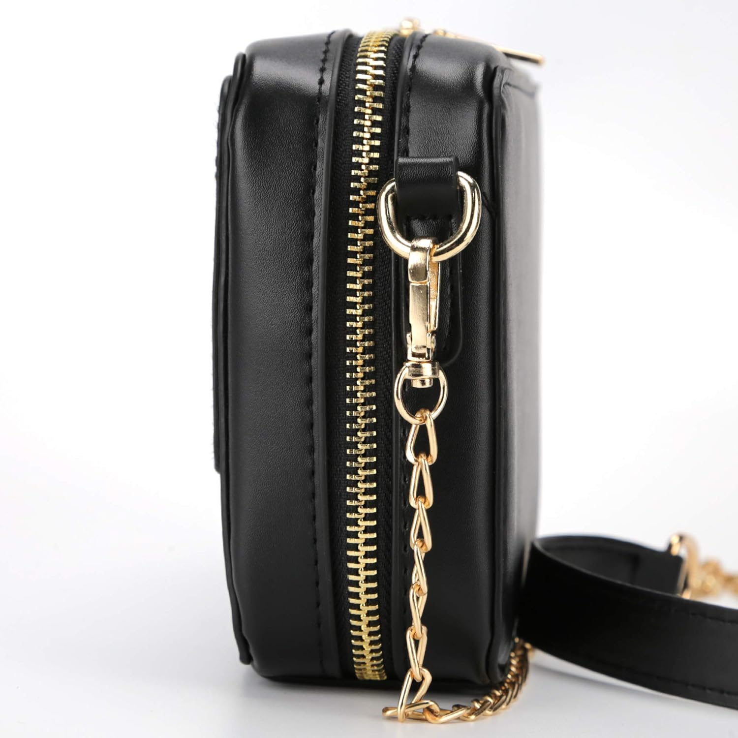 QiMing Retro Tape Shaped Evening Purse,PU Audio Cassette Crossbody HandBag for Women - Image 3