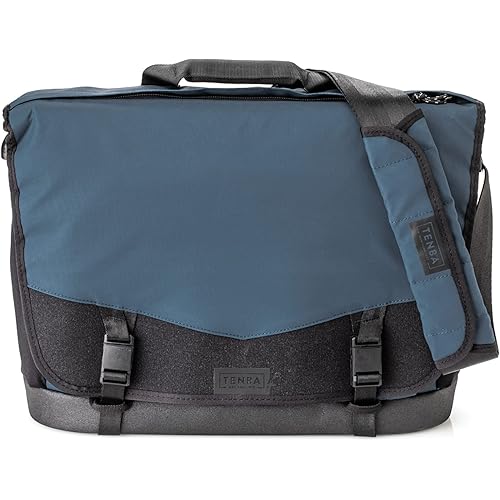 Tenba DNA 16 Slim Messenger Bag for Mirrorless and DSLR Cameras and Lenses – Blue (638-575)