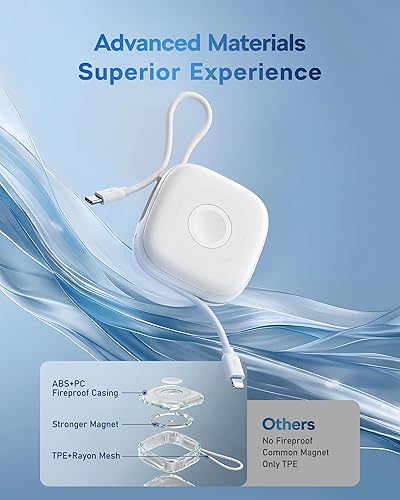 Miniatura 2 de charmast Cargador portátil magnético, banco de energía inalámbrico de 20 W, carga rápida, paquete de batería esencial de viaje de 10000 mAh con