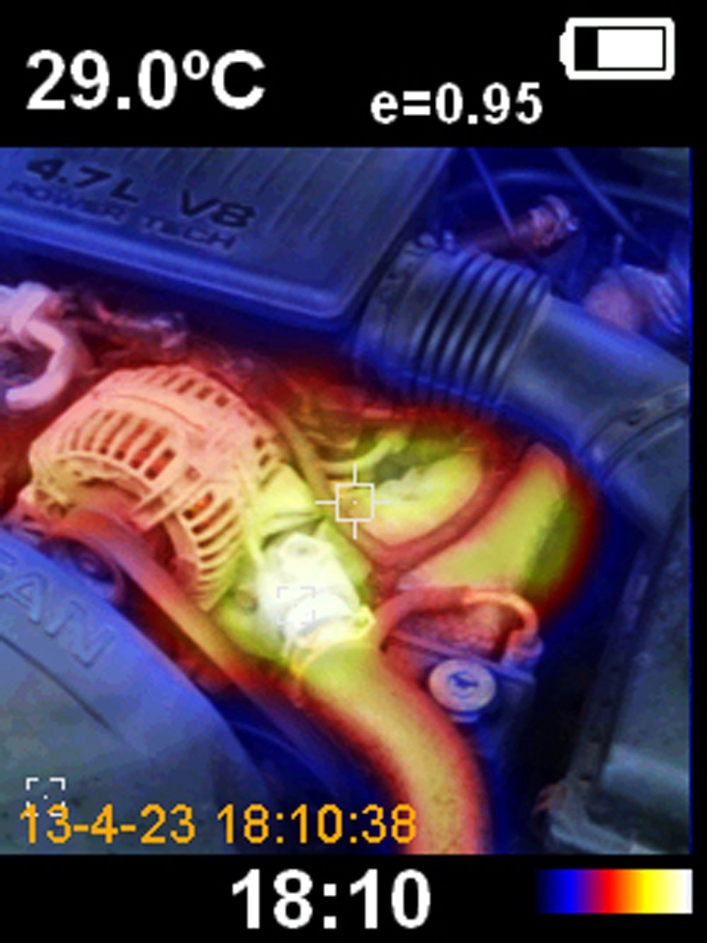 PeakTech P 5605 – IR-Wärmebildkamera mit 60x60 Pixeln, Infrarotkamera mit Echtzeit-Wärmebild Thermalauflösung, Handkamera inkl. Micro SD-Karte, Screen mit Messwerten, 5 Farbpaletten, Grau/blau
