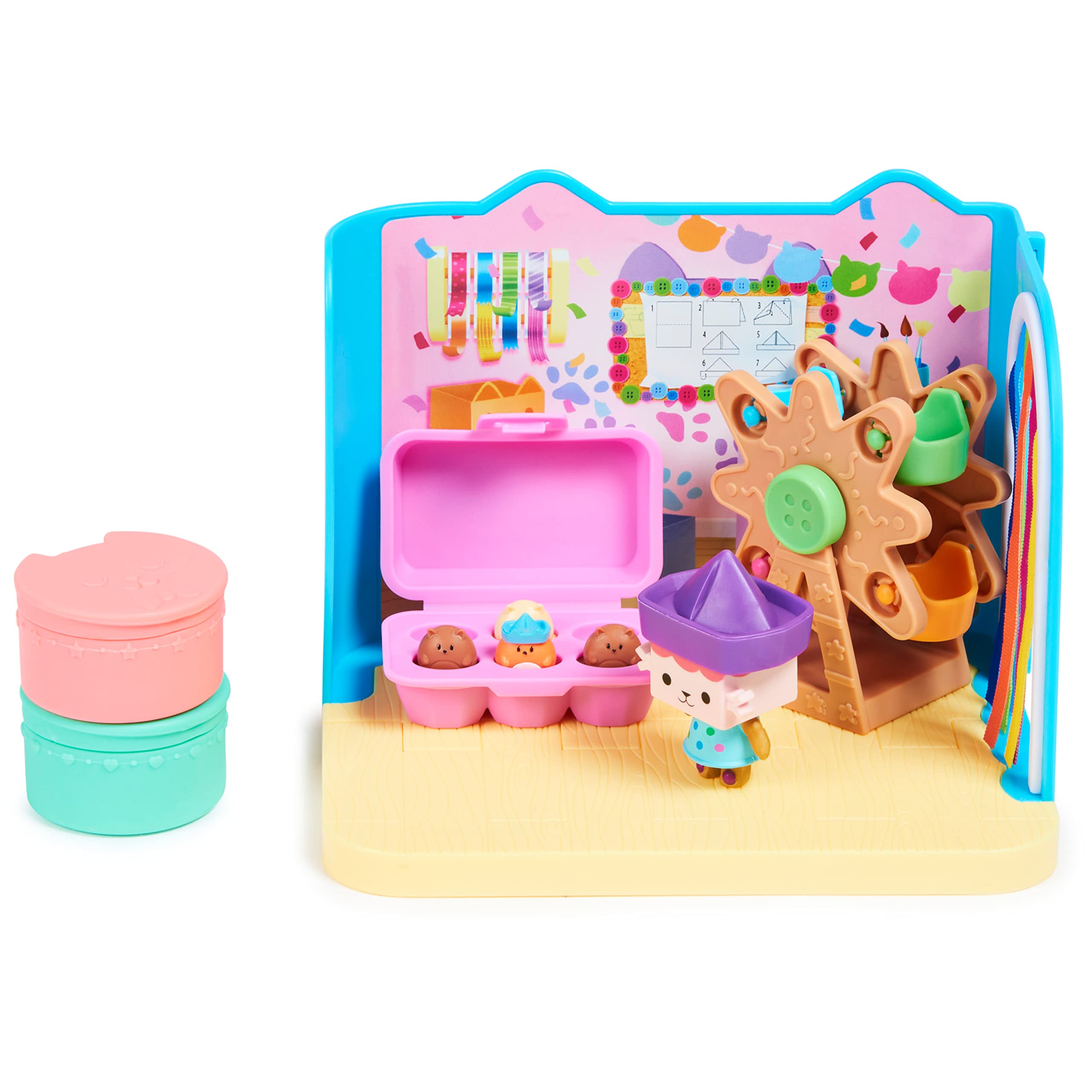 LA CASA DE MUÑECAS DE Gabby-EL Dormitorio DE SUEÑIGATA-El Dormitorio de Sueñigata & LA CASA DE MUÑECAS DE Gabby -Sala DE Manualidades BEBÉ Box